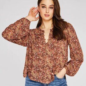 Gentle Fawn Evie Blouse Sienna Ditsy- Floral Bohemian Blouse- Size Small